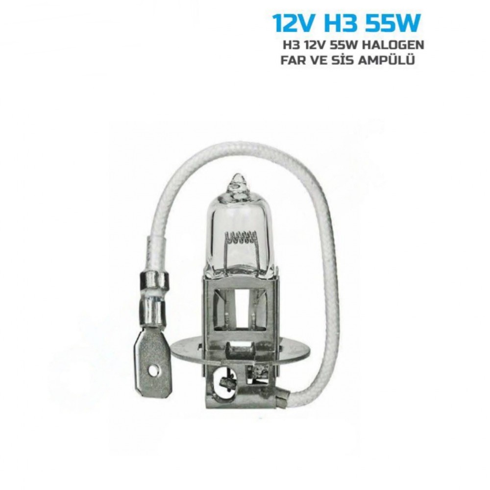Sentinel H3 Halojen Far Ampülü 12V 55Watt Sarı