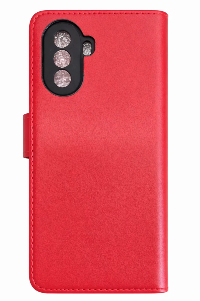 Huawei Nova Y70 Uyumlu Trend S Plus Kapaklı Kılıf - Kırmızı