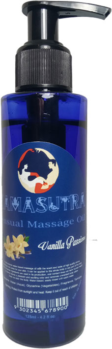Kamasutra Big Size Vanilla Sensual Pleasure Massage Oil  - Kamasutra Aromatik Vanilyalı Er0tık Masaj Yağı 125 Ml