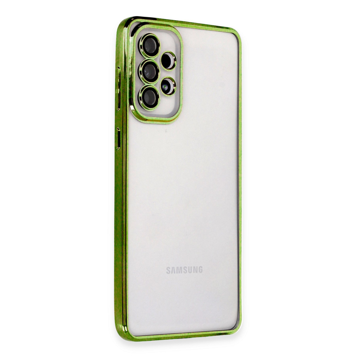 Galaxy A53 5G Kılıf Razer Lensli Silikon - Yeşil