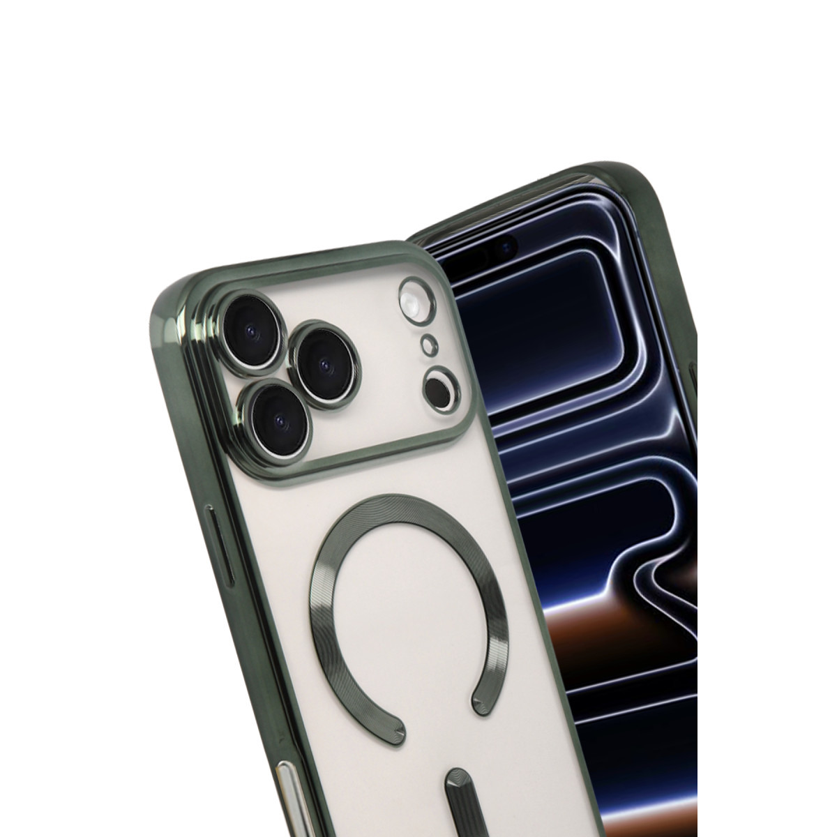 iPhone 17 Pro Max Kross Magneticsafe Kapak - Koyu Yeşil — görsel 3