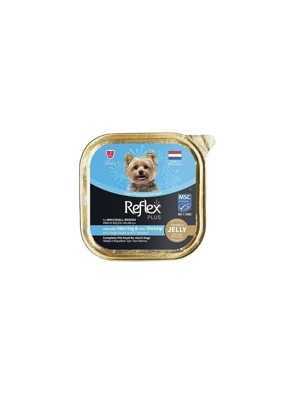 Reflex Plus Ringa Balıklı ve Karidesli Küçük Irk Konserve Yetişkin Köpek Maması 1 Adet 85 Gr