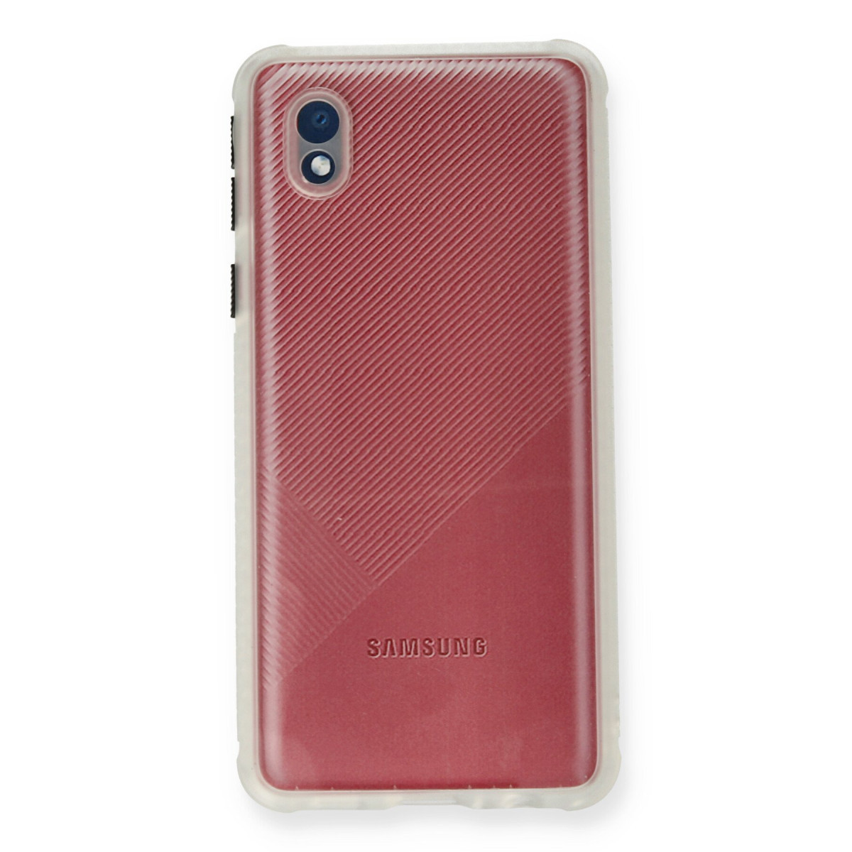 Galaxy A01 Core Kılıf Miami Şeffaf Silikon - Şeffaf