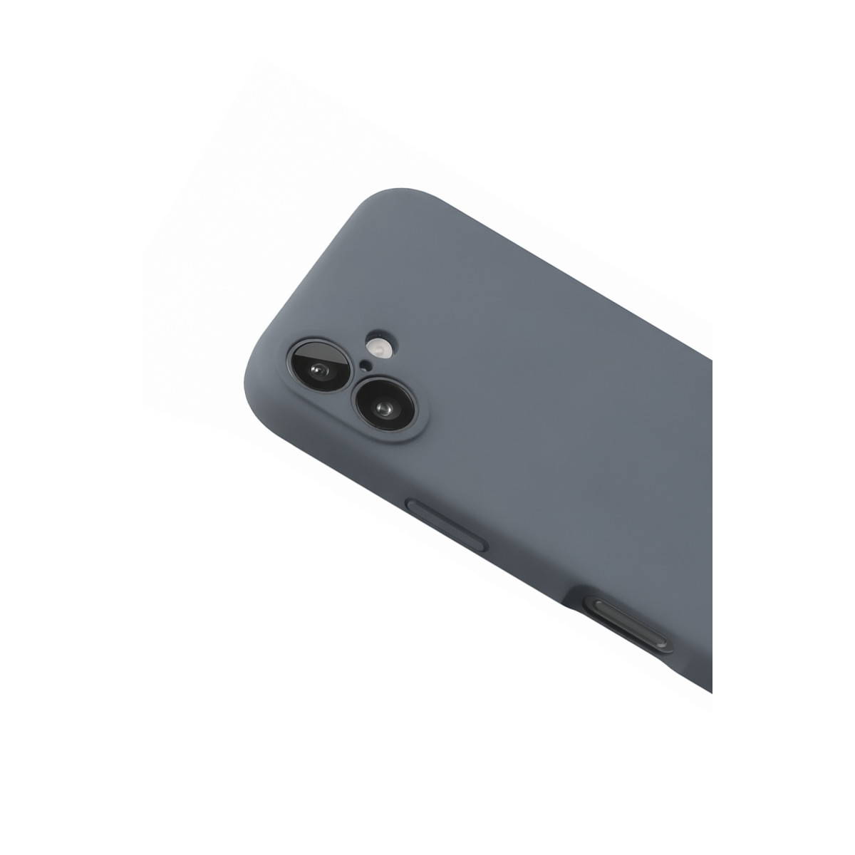 iPhone 16 Plus Kılıf Nano içi Kadife Silikon - Gri — görsel 3