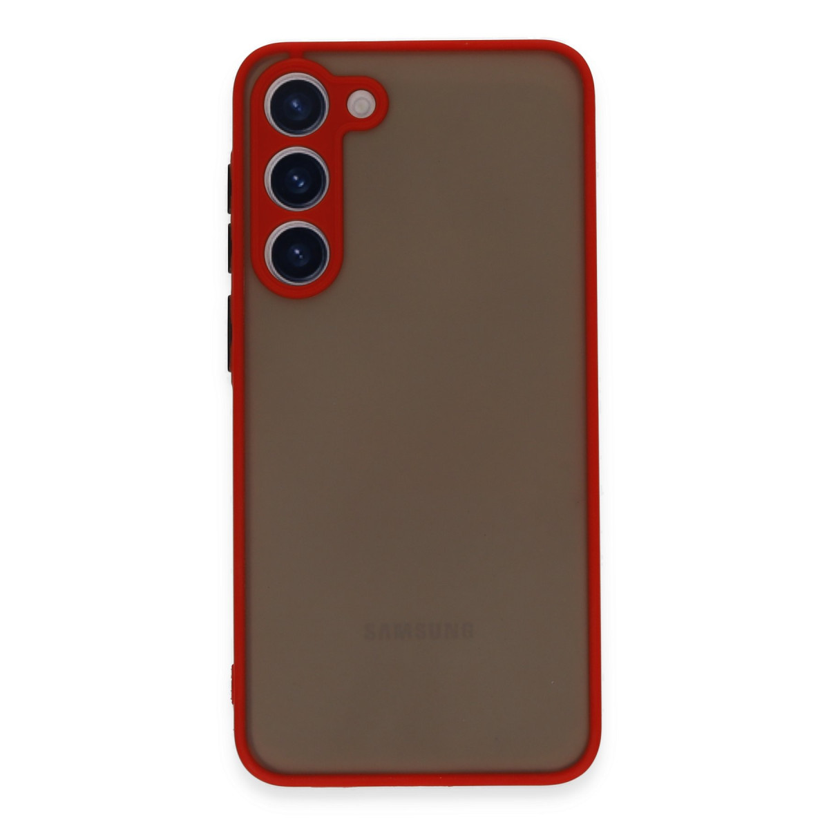Galaxy S23 Plus Kılıf Montreal Silikon Kapak - Kırmızı