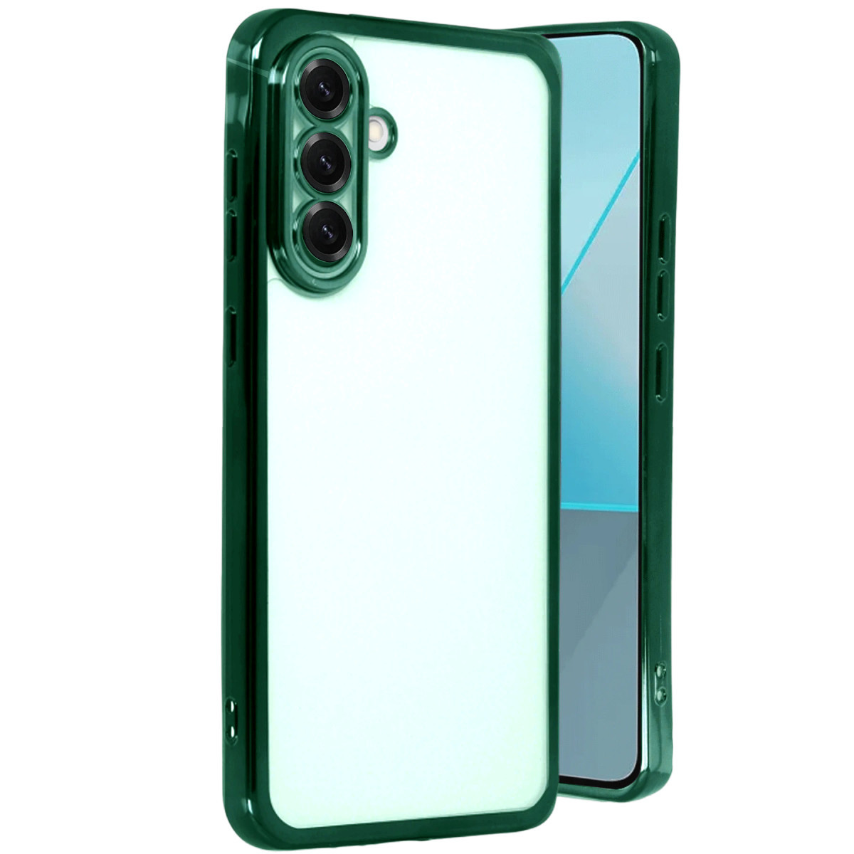 Galaxy A17 5G Razer Lensli Silikon - Yeşil