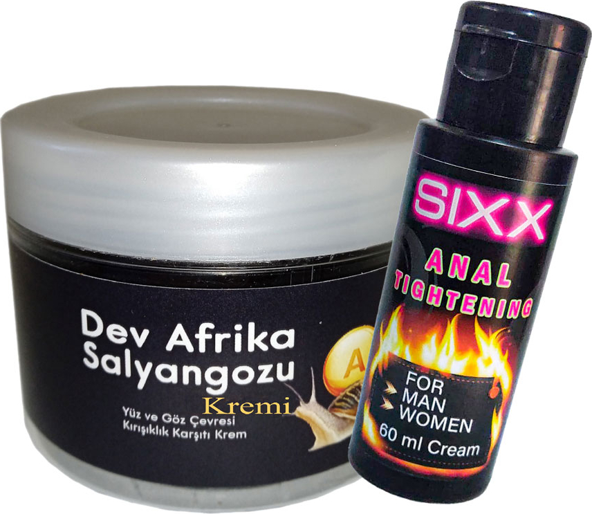 Bonie Giant )Ksıxx:27 Anti-Aging 100ML Dev Afrika Salyangozu Kremi Ayrıca + Sıxx Annaı Tighteninning Krem 60 ml