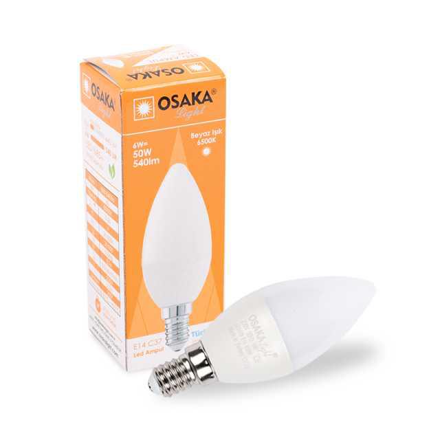 Led016 E14 6W Buji Beyaz Led Ampul 1 Adet