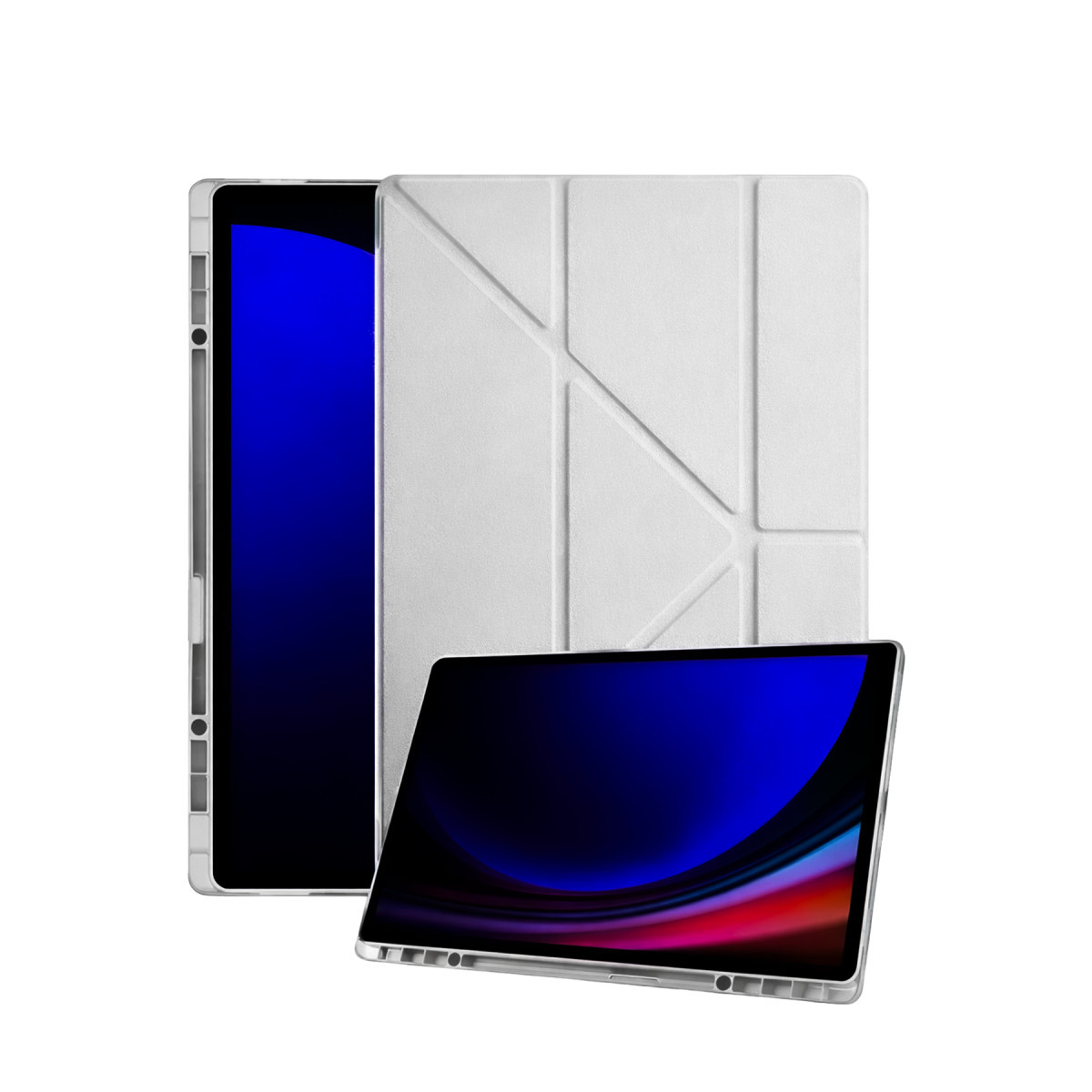 Galaxy Tab A11 Plus Kalemlikli Mars Tablet Kılıfı - Gri