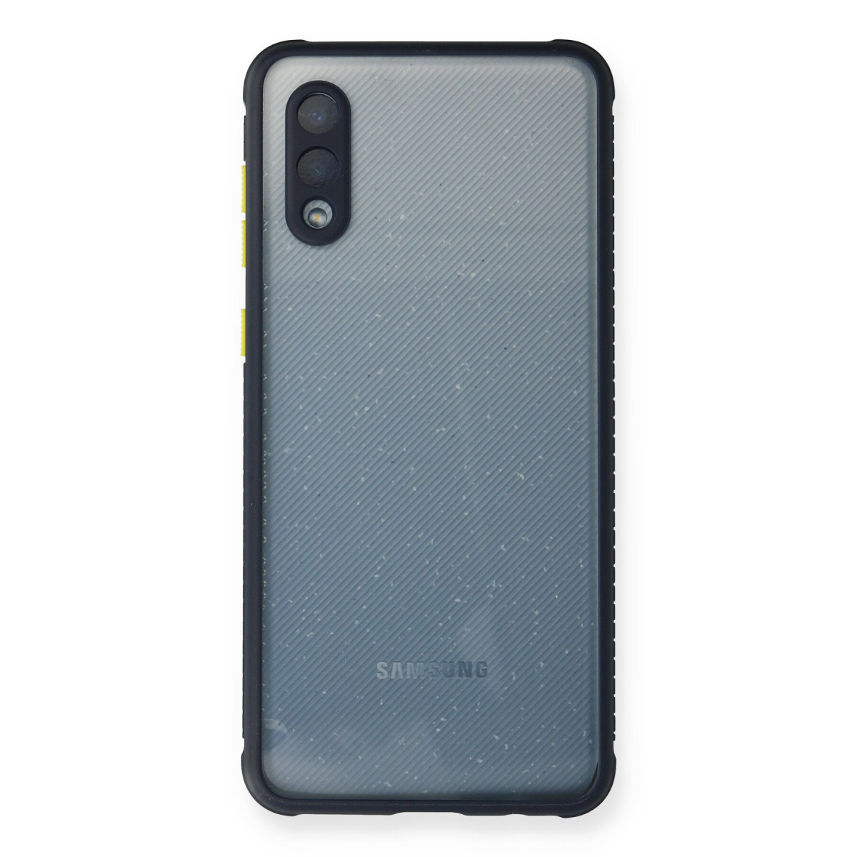 Galaxy A02 Kılıf Miami Şeffaf Silikon - Lacivert