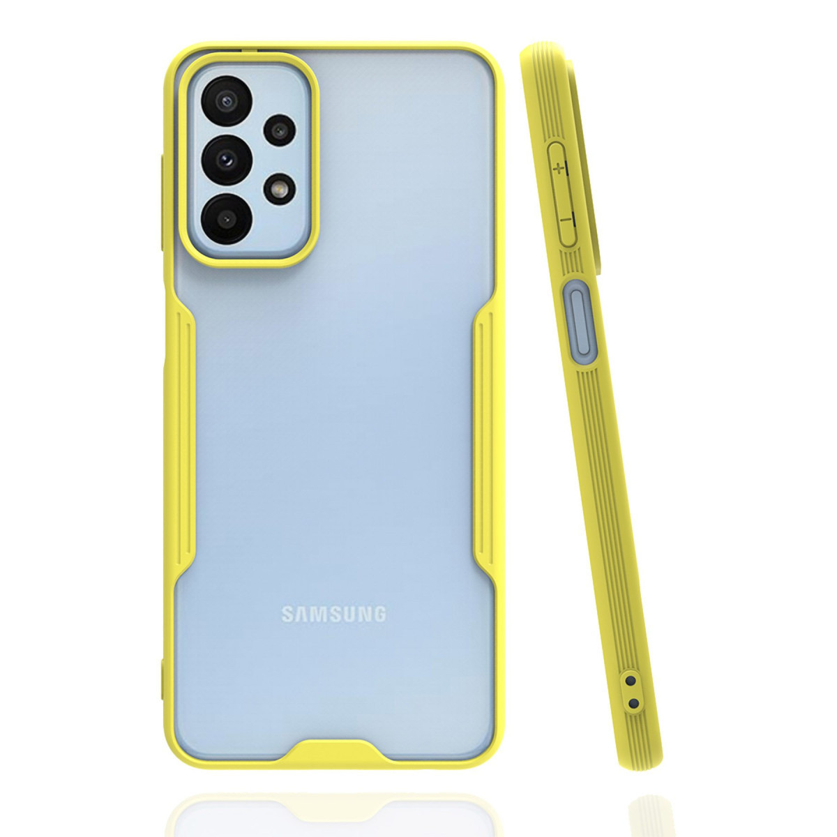 Galaxy A23 4G Kılıf Platin Silikon - Sarı
