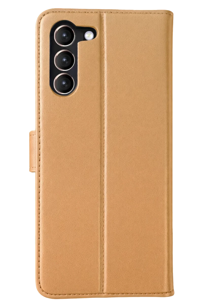 Samsung Galaxy S23 Plus Uyumlu Trend S Plus Kapaklı Kılıf - Gold
