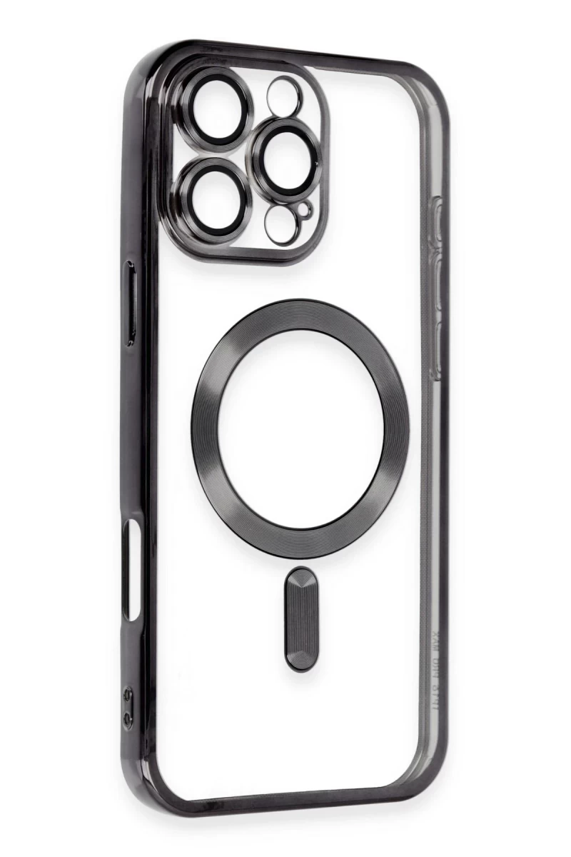 Apple iPhone 16 Pro Max Uyumlu Kılıf Kross Magneticsafe Kapak - Siyah