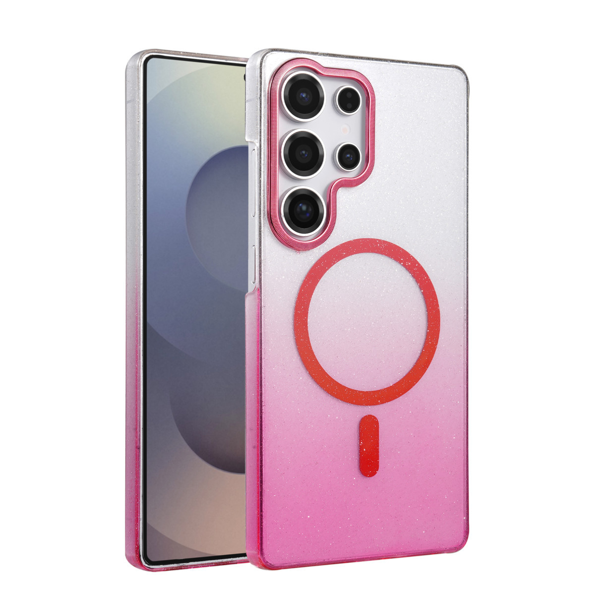 Galaxy S25 Ultra Glossy Magsafe Kapak - Pembe