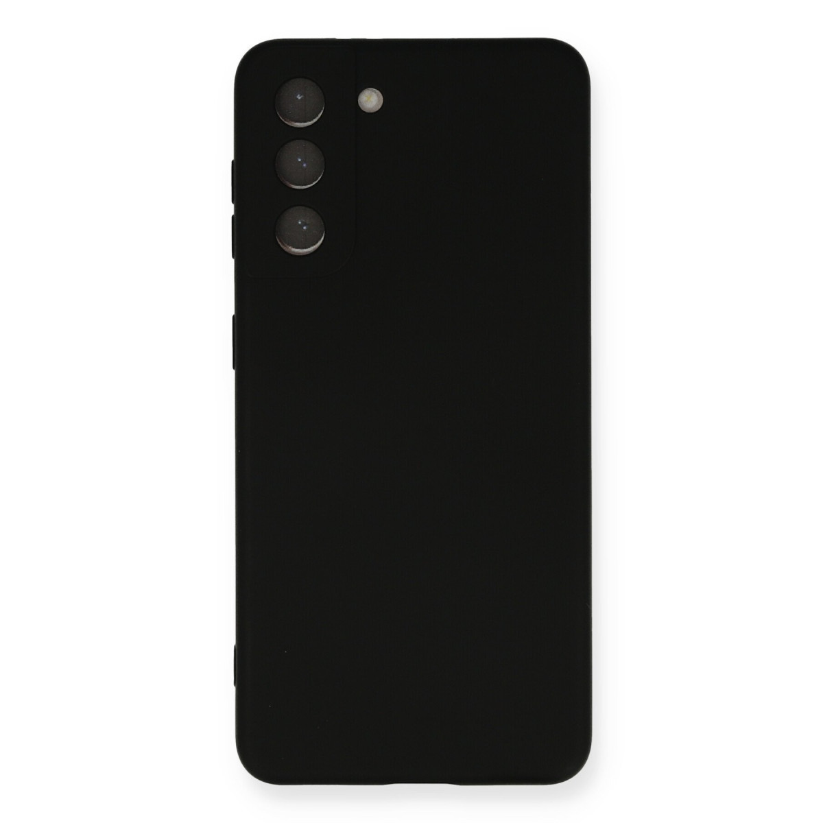 Galaxy S21 FE Kılıf Nano içi Kadife Silikon - Siyah