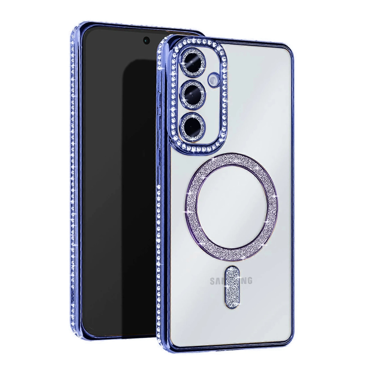 Galaxy S25 Edge Joke Simli Magneticsafe Kılıf - Mavi