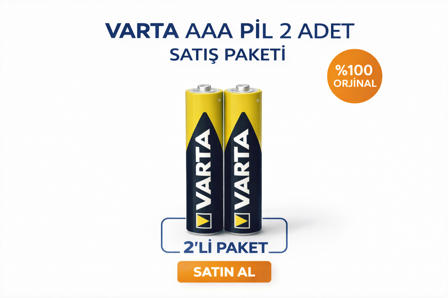 Marka AAA İnce Kalem Pil 1.5V Super Heavy Duty R03 Çinko Karbon 2li 1 Paket