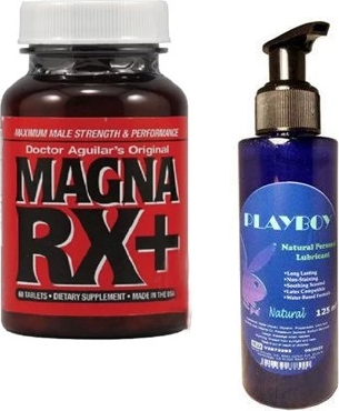 Playboy Hintohu Magna Supplement Erkekler İçin  60 Peak Power For Men - Playboy Natural Personal Lubricant 125 ml