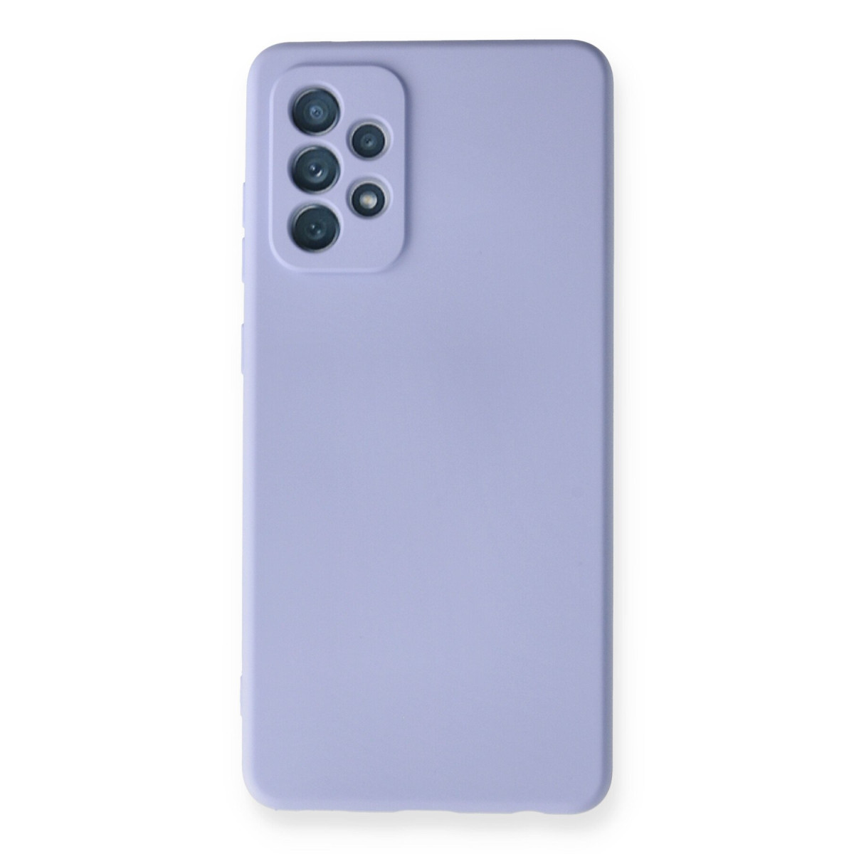 Galaxy A72 Kılıf Nano içi Kadife Silikon - Lila