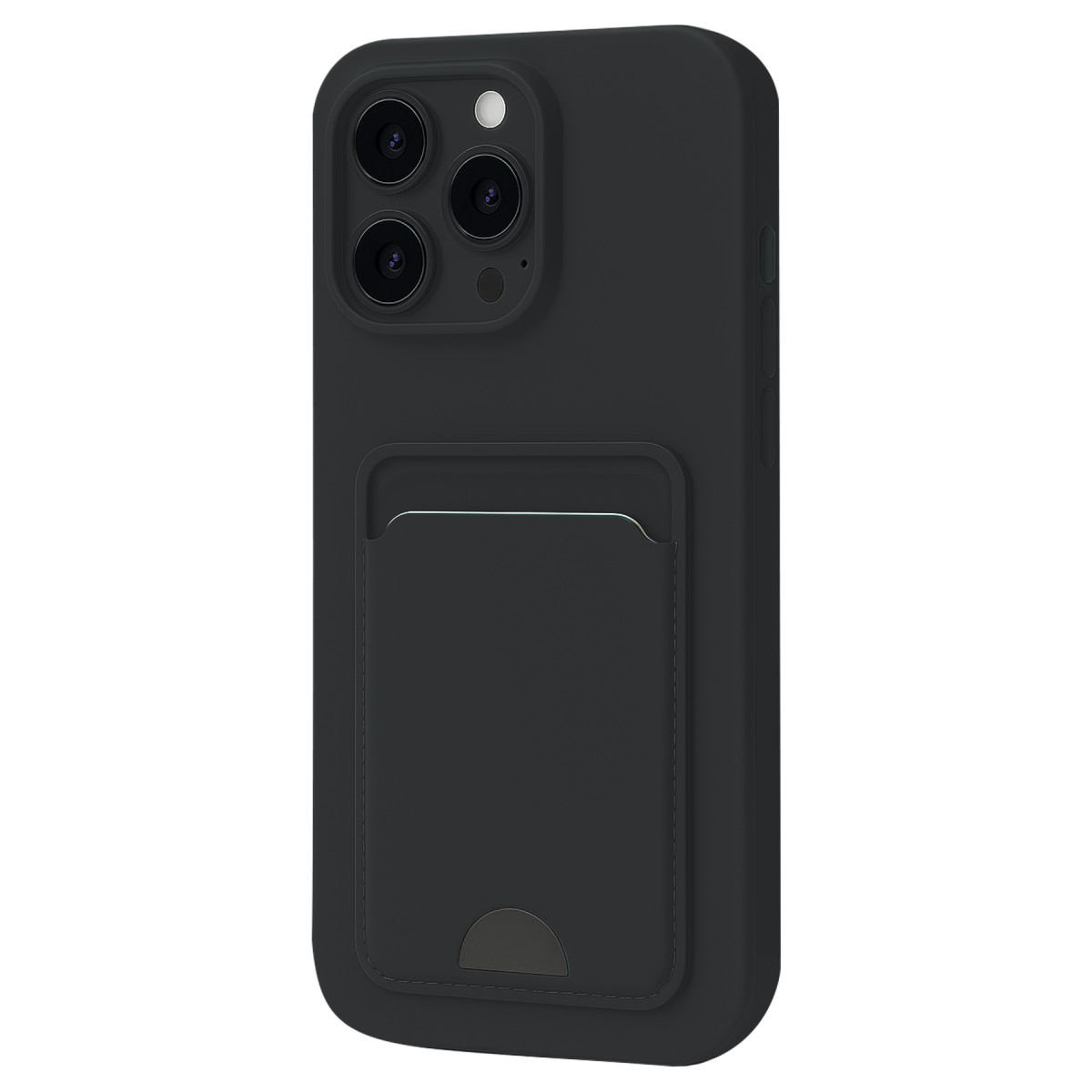 iPhone 16 Pro Max Kılıf Kelvin Kartvizitli Silikon - Siyah