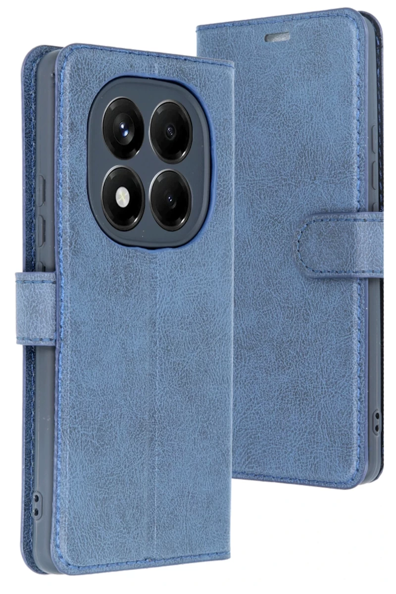 Xiaomi Redmi Note 14 Pro 5G Uyumlu Kılıf Trend S Plus Kapaklı Kılıf - Lacivert