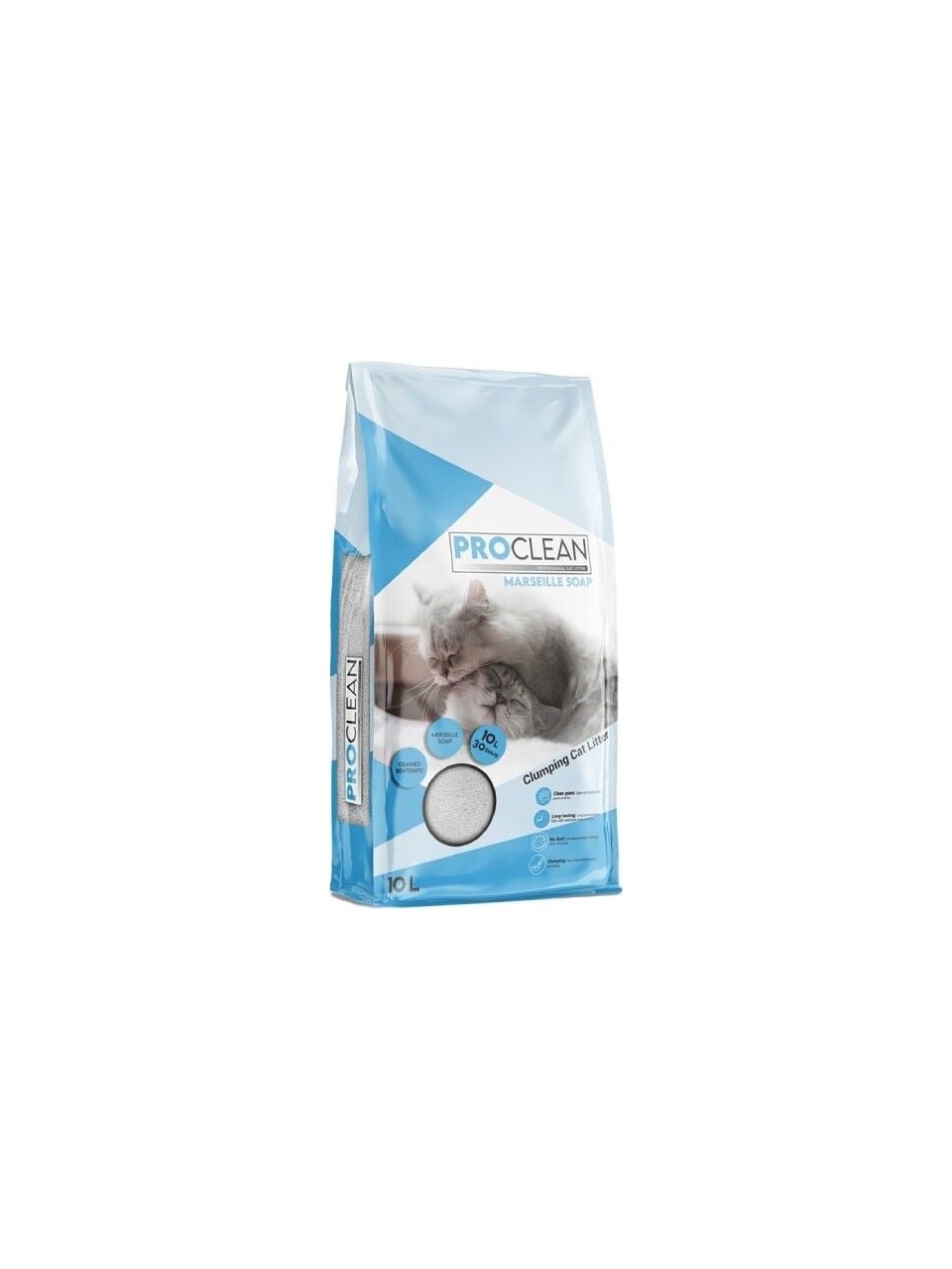 Proclean Marsilya Sabun Kokulu Topaklanan Kedi Kumu 1 Adet 10 Lt