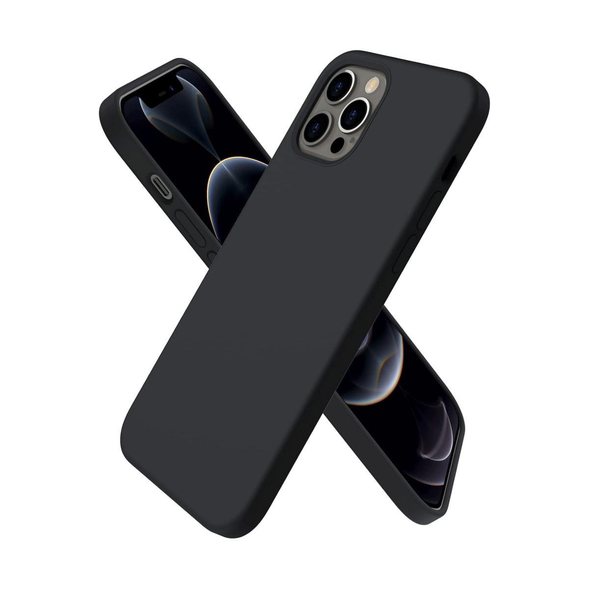 iPhone 12 Pro Kılıf First Silikon - Siyah