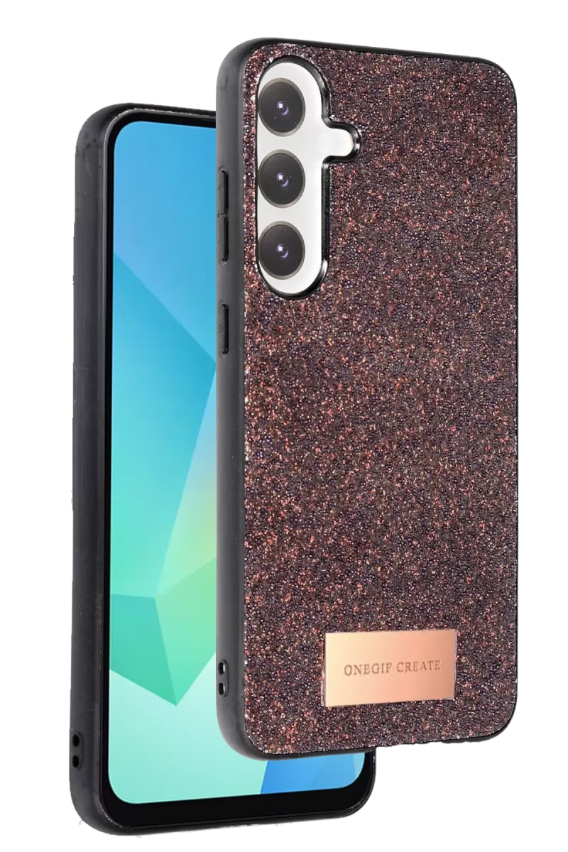 Galaxy A36 Bright Simli Kapak - Derin Mor