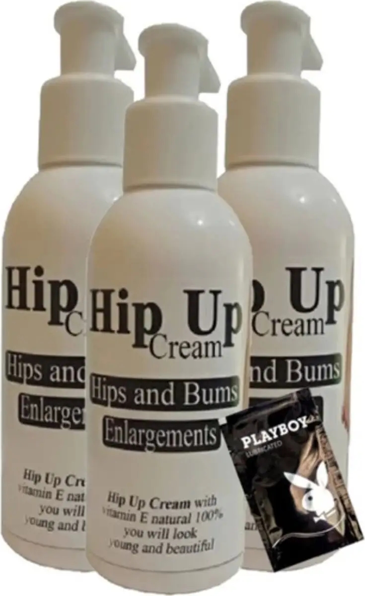 Hip Up 3lü Adet Kalcayi Kremi Büyük 120 ml + 1 Adet Jel Hediye