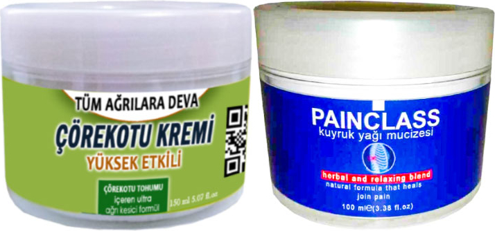 Çörek Otu Kremi Büyük Boy 150 ml Krem + Painclass 100 ml Kuyruk Yağı Kremi / Kas Diz Dirsek Sırt Bel Iskelet Agrilarina Masaj Seti