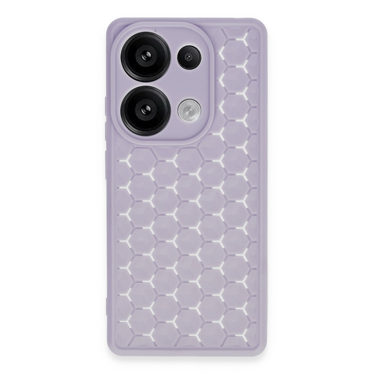 Redmi Note 13 Pro 4G Kılıf Petek Silikon Kapak - Lila