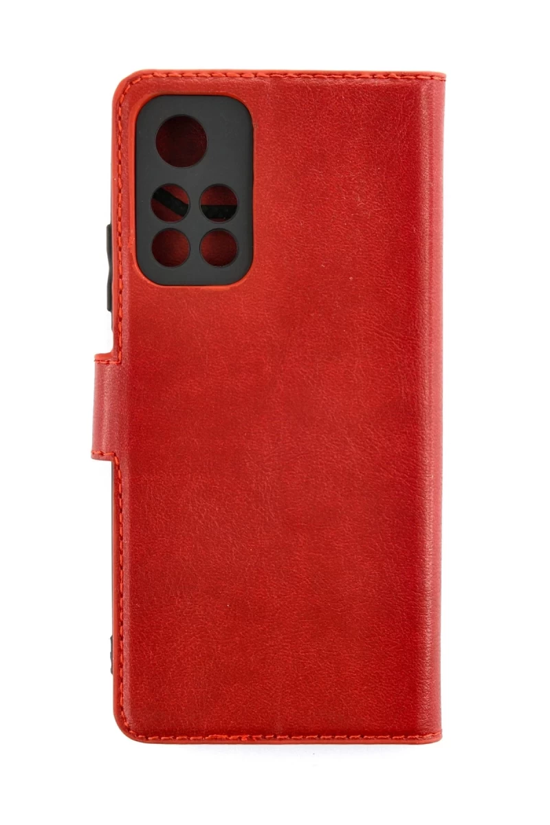 Xiaomi Redmi Note 11T Uyumlu Kılıf Trend S Plus Kapaklı Kılıf - Kırmızı