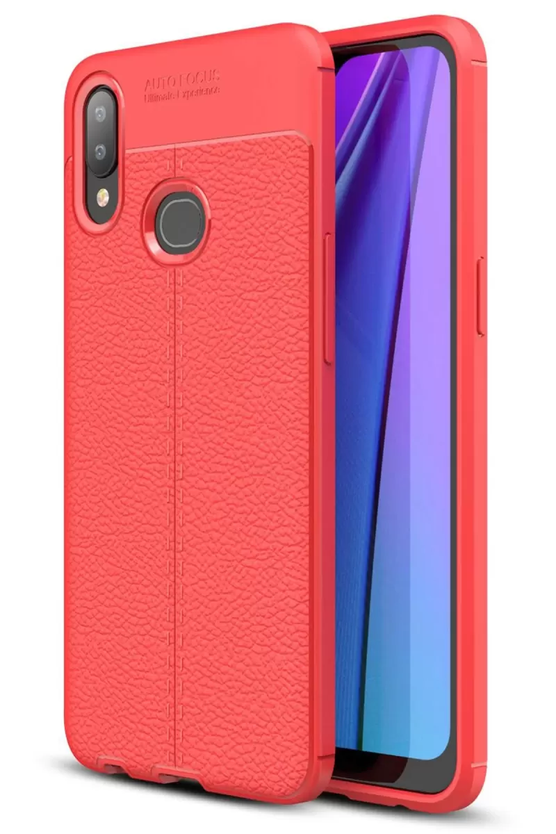 Galaxy A10S Kılıf Auto Focus Kapak - Kırmızı