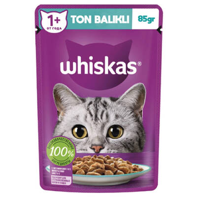 Pouch Jöle İçinde Ton Balıklı Yetişkin Kedi Konservesi 6 Adet 85 Gr
