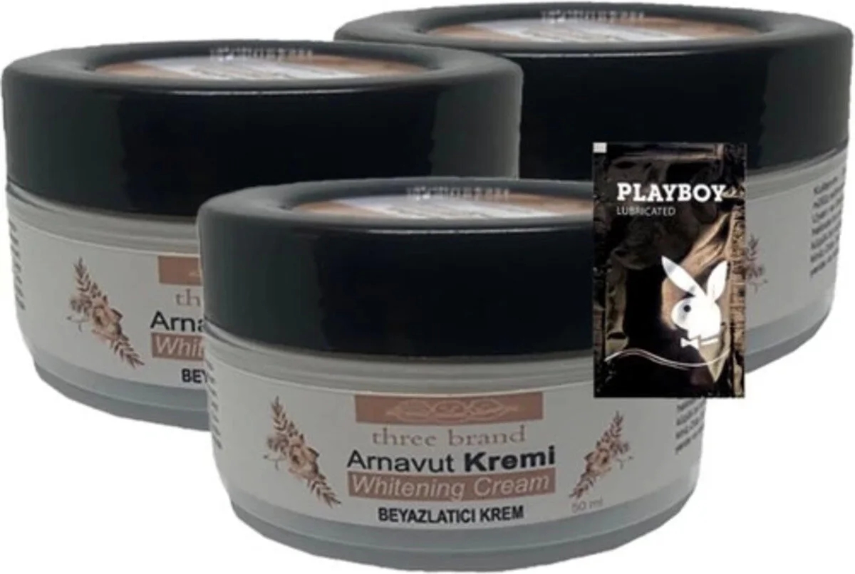 Süper Three Brand Arnavut Kremi Whitening Cream 2+1 Bölgesel  Kremi 50 ml + 1 Tane Hediye Jel