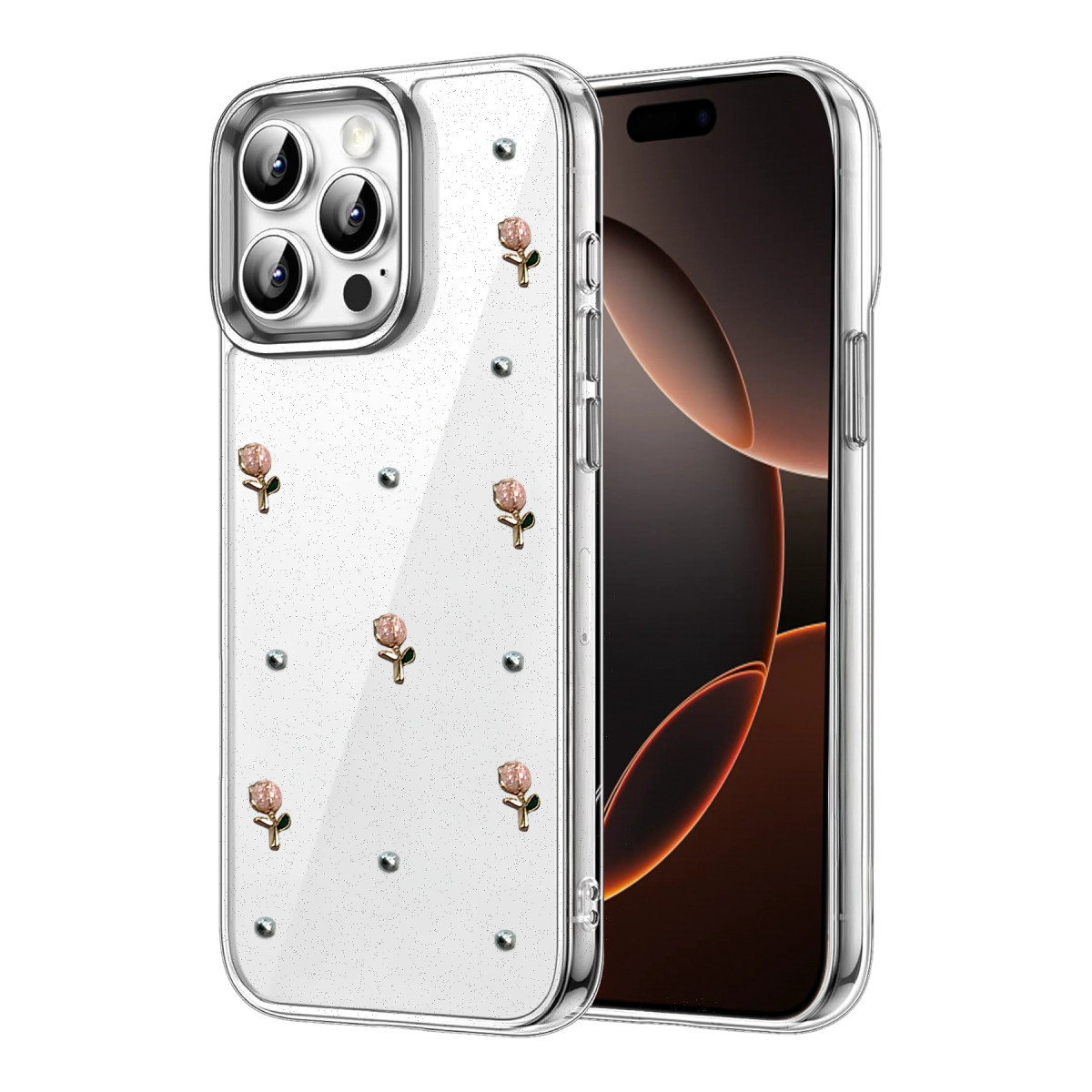 iPhone 14 Pro Max Fiyonk Desenli Kapak - Desen 6