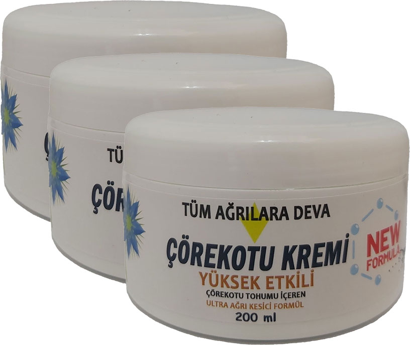 Corex Çörek Otu Kremi 3 Adet 200 ml Teskin Kremi