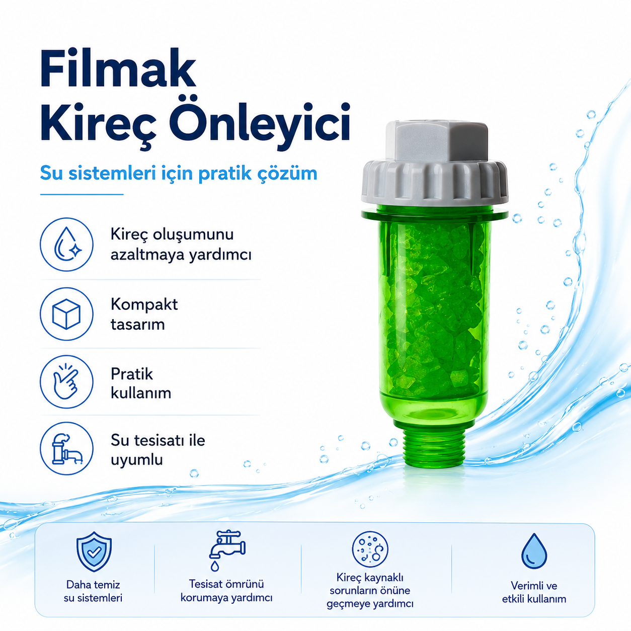 Filmak Kireç Önleyici Su Filtresi 608696001