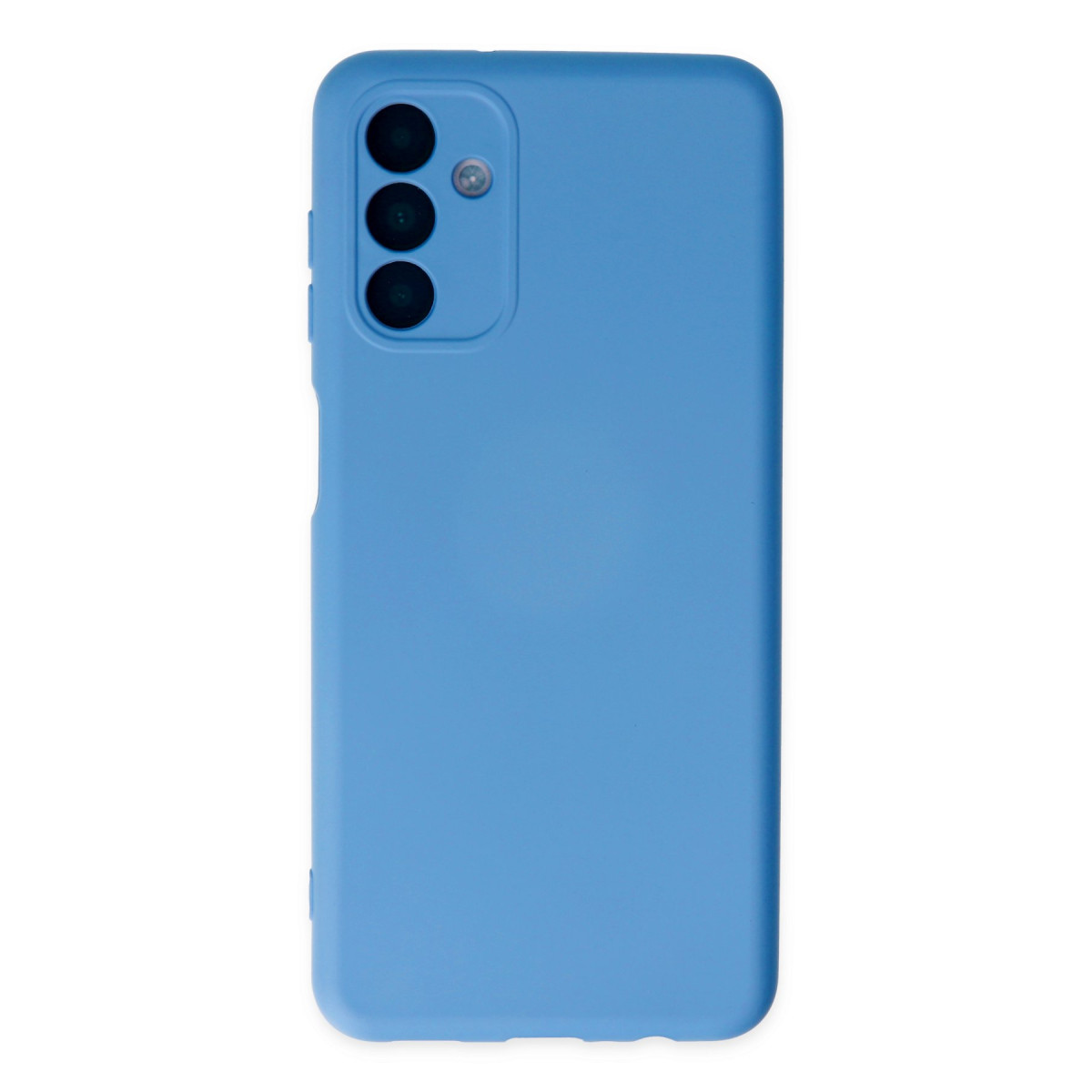 Galaxy A04S Kılıf Nano içi Kadife Silikon - Mavi