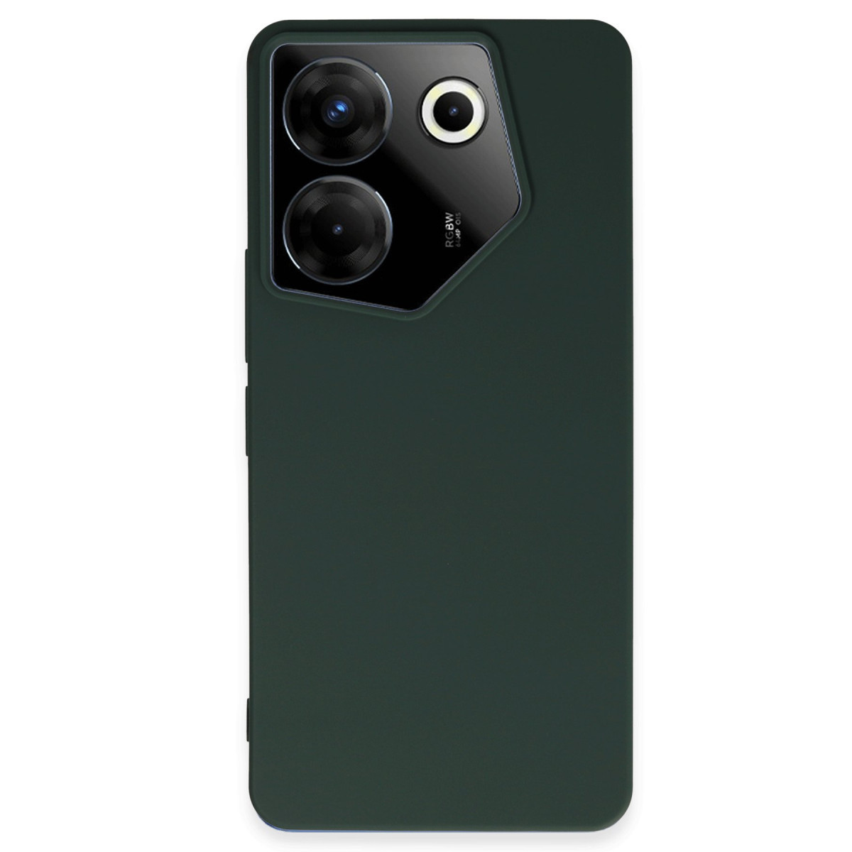 Camon 20 Pro 5G Kılıf First Silikon - Koyu Yeşil