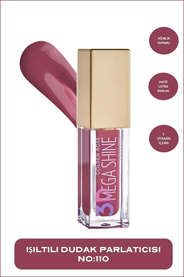 Lip Gloss Ruj & 3D Mega Shine No: 110
