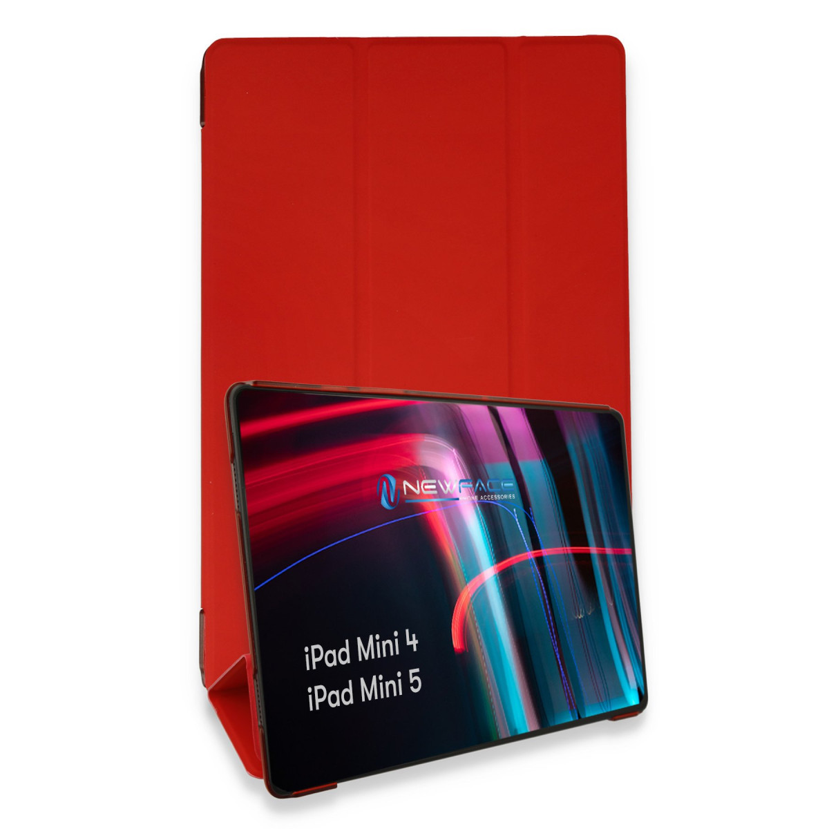 iPad Mini 5 Kılıf Tablet Smart Kılıf - Kırmızı
