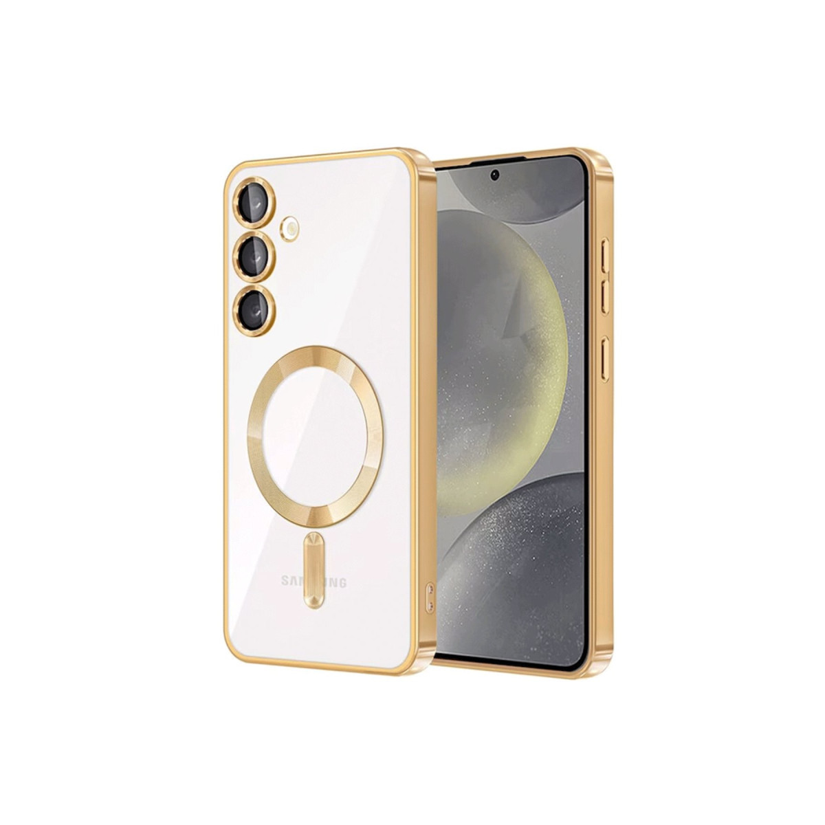 Galaxy S24 Kılıf Kross Magneticsafe Kapak - Gold