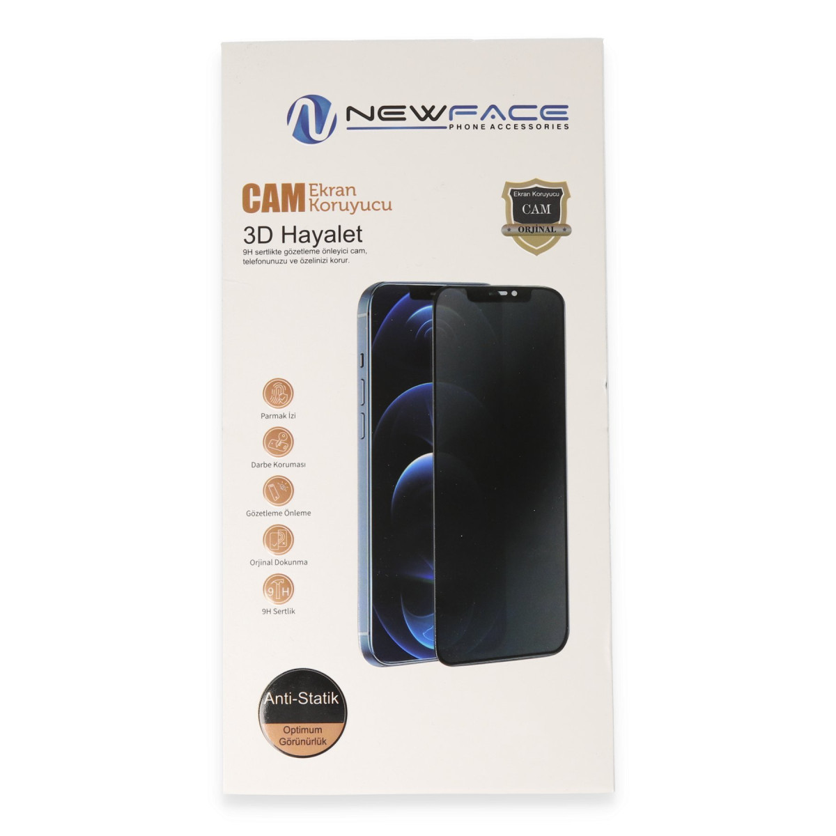 Galaxy S26 Plus 3D Antistatik Hayalet Cam Ekran Koruyucu - Siyah