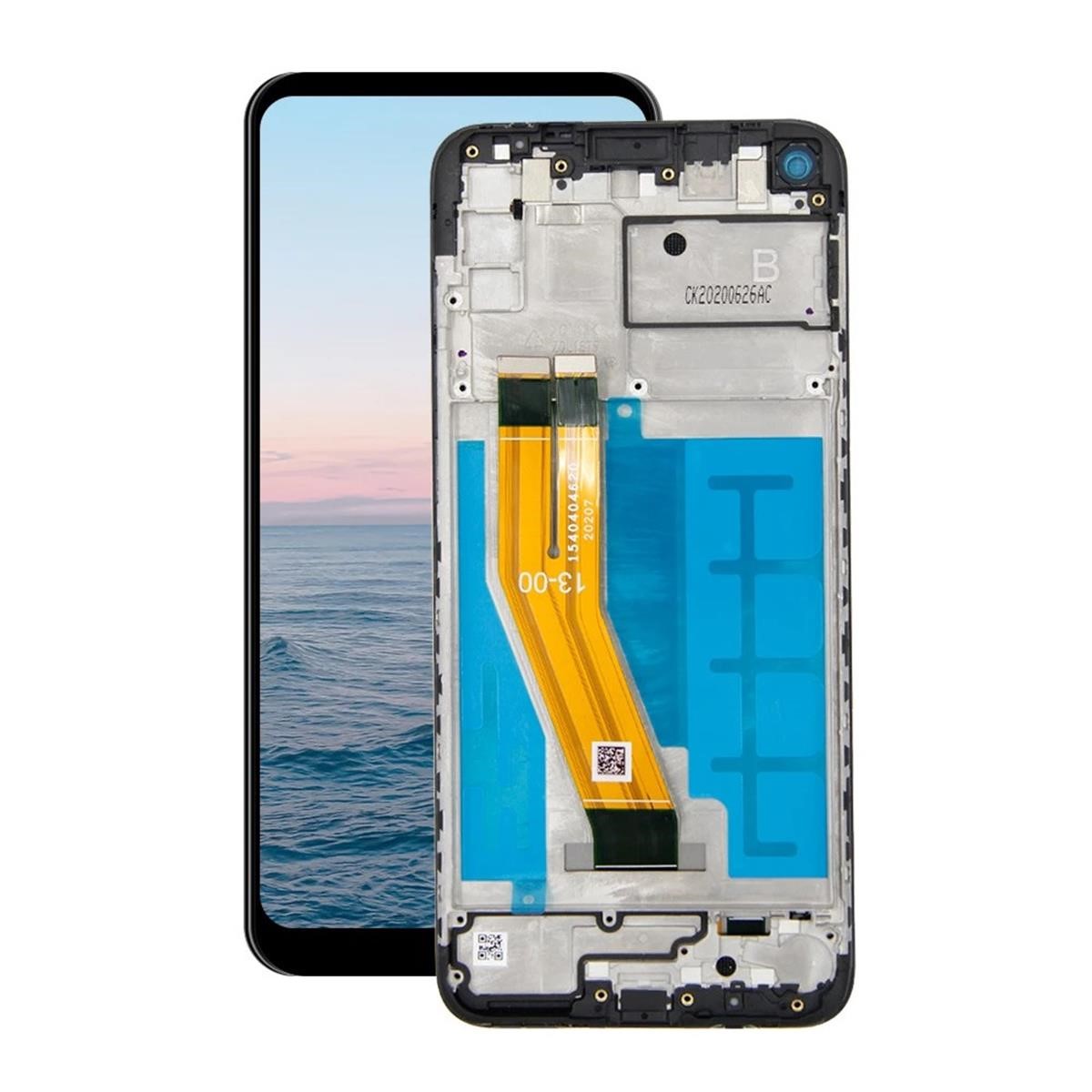 Samsung Galaxy M11 Uyumlu Dokunmatik Ekran SRV Siyah (Çıt