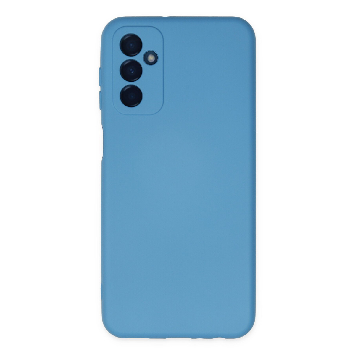 Galaxy M23 Kılıf Nano içi Kadife Silikon - Mavi