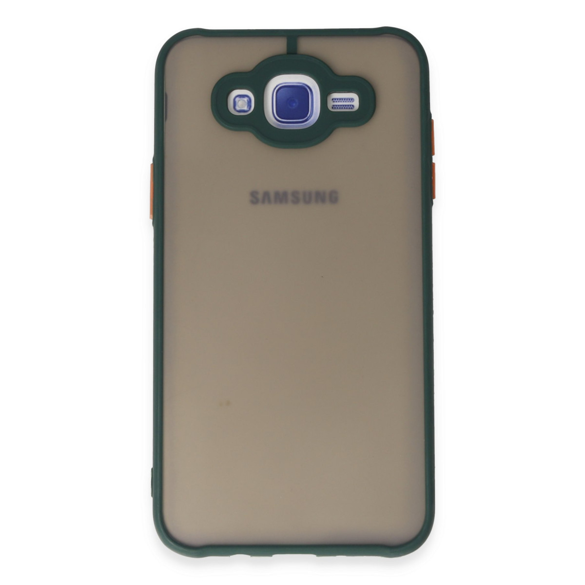 Galaxy J7 Kılıf Montreal Silikon Kapak - Yeşil