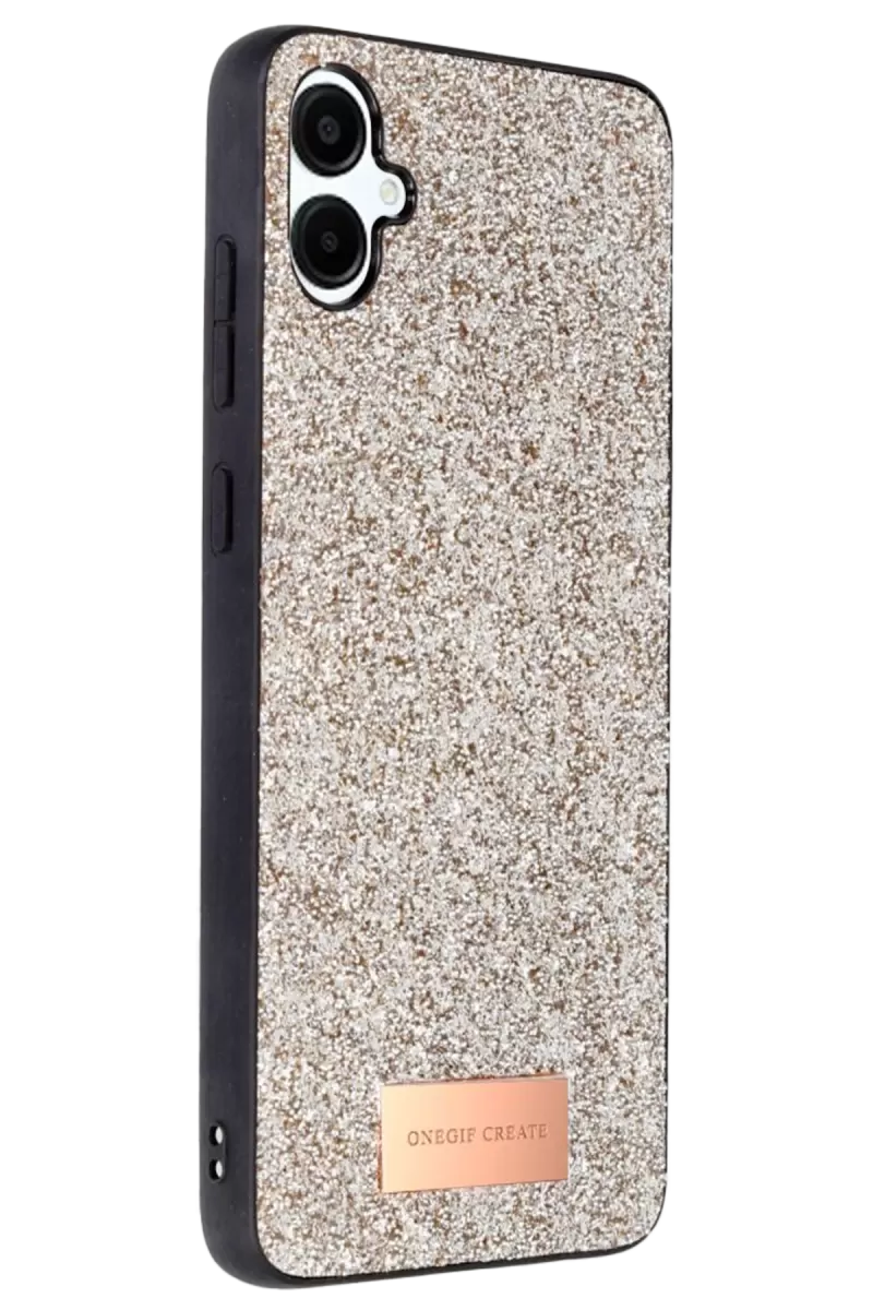 Galaxy A06 Bright Simli Kapak - Gold