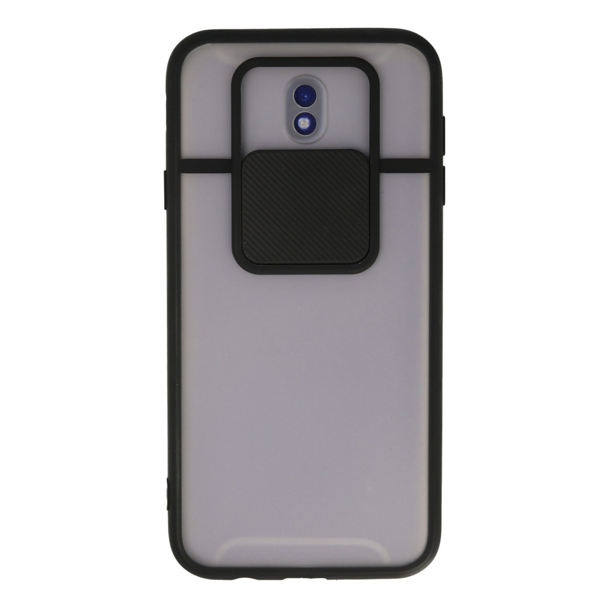 Galaxy J7 Pro / J730 Kılıf Palm Buzlu Kamera Sürgülü Silikon - Siyah