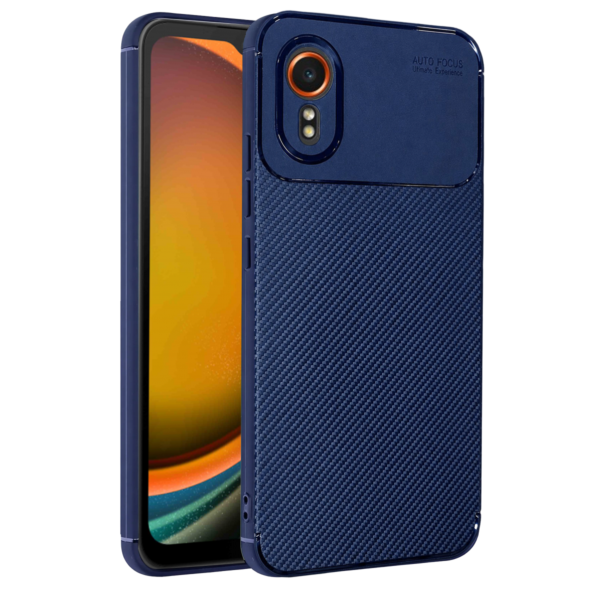 Galaxy XCover 7 Kılıf Auto Focus Karbon Kapak - Lacivert